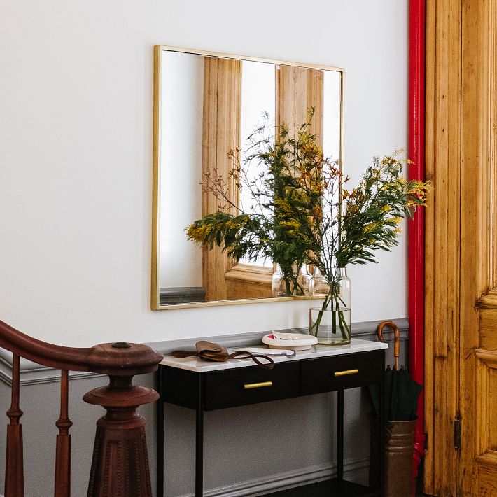 Metal Frame Square Wall Mirror | West Elm