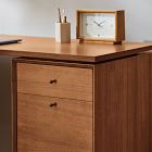 Mid-Century Modular L-Shaped Desk w/ File Cabinet &amp; Bookcase (70&quot;)