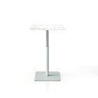 Simii Trellex Height-Adjustable Disc Base Marble Table