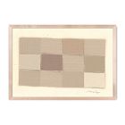 Checkered Earth Tones Framed Wall Art by Shaina Page