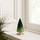 Decorative Bottlebrush Tree Objects (Set of 3) - Green Ombre