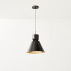 Sculptural Tapered Metal Pendant