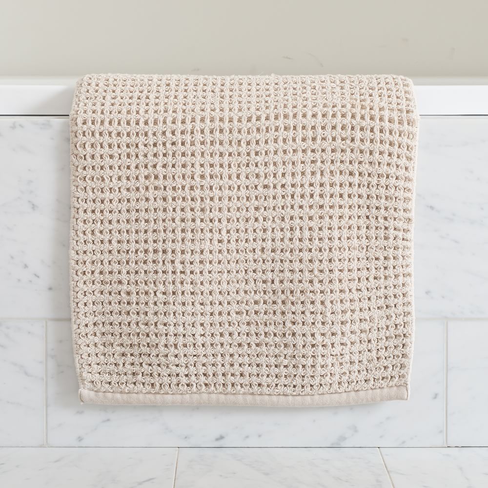 Waffle Bath Mat in Color Sand