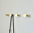 Modern Home by Bellver Brass Round Wall Hooks - Set of 4