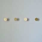 Modern Home by Bellver Brass Round Wall Hooks - Set of 4