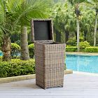 Bradenton Outdoor Wicker Trash Can