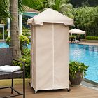 Palm Harbor Outdoor Wicker Towel Valet