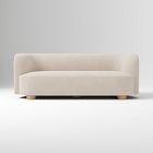 Chip & Dent: Laurent 86" Sofa, Yarn Dyed Boucle, Alabaster, Blonde