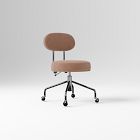 Open Box: Kids Dewey Swivel Desk Chair - Performance Modern Chenille Rosewood, Chrome