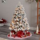 Faux Flocked Oregon Christmas Tree