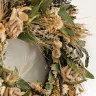 Dried Rustic Ivory Charm Wreath