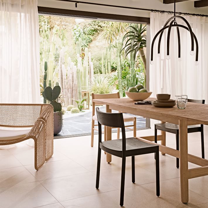 Sheer Crosshatch Curtain (Set of 2) | West Elm