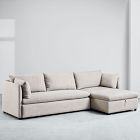 Shelter 2-Piece Sleeper Sectional w/ Storage Chaise (113")