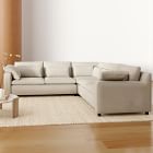 Harmony Swoop Arm 3-Piece L-Shaped Sectional (119")