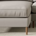 Harris Loft 2-Piece Chaise Sectional (106&quot;) - Wood Legs