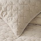 Embroidered Washed Velvet Quilt &amp; Shams