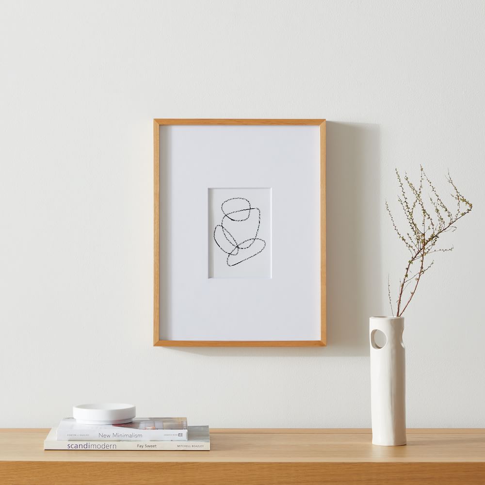 Multi-Mat Wood Gallery Frames - Color: Wheat Size: 12"x16"