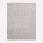 Chip & Dent: Tweed Flatweave Cotton Wool Rug, 6x9, Graphite