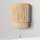 Roscoe Plug-In Woven Sconce (10")