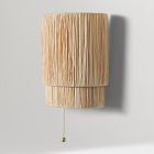 Roscoe Plug-In Woven Sconce (10")