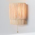 Roscoe Plug-In Woven Sconce (10")
