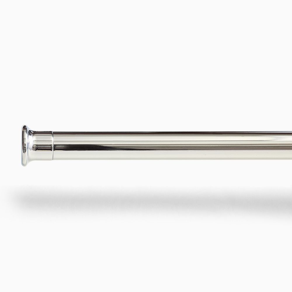 Wall Mounted Extendable Shower Curtain Rod (36"–70") - Chrome