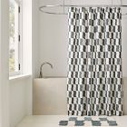 Wavy Blocks Shower Curtain