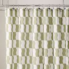 Wavy Blocks Shower Curtain