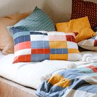 Anchal Project Multi-Check Quilted Pillow Cover