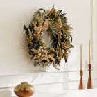 Dried Rustic Ivory Charm Wreath