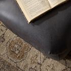 Dravien Leather Ottoman