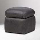 Dravien Leather Ottoman