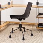 Slope Wicker Swivel Office Chair