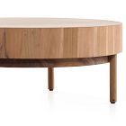 Wood Drum Round Coffee Table (42")