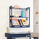 Mid-Century Wall Shelf (24") - Navy