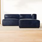 Remi Modular Leather 3-Piece Sectional (72")