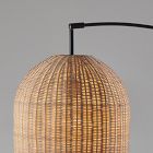 Louisa Rattan Arc Floor Lamp (80&quot;&ndash;82&quot;)