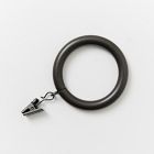 Round Metal Curtain Rings (Set Of 7) - Dark Bronze