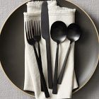 Kanto Stainless Steel Flatware Sets - Black Satin