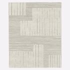 Painted Mixed Stripes Wool Rug