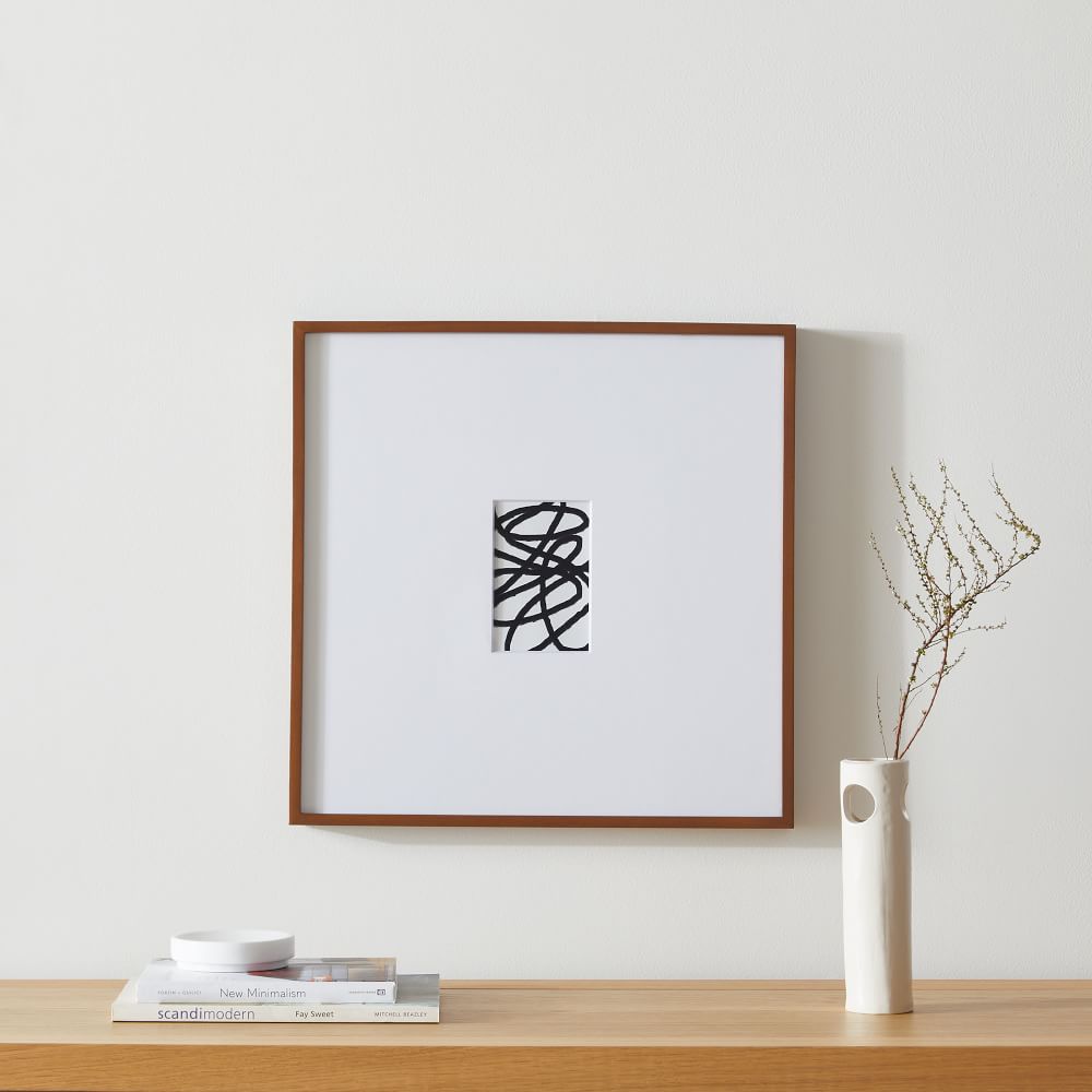 Multi-Mat Wood Gallery Frames - Walnut - Walnut, 18x18