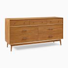Open Box: Mid-Century 7-Drawer Dresser (72") - Acorn
