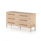 Open Box: Magnolia 62.25" 6-Drawer Dresser, Yucca Oak