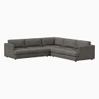 Haven Leather 3-Piece L-Shaped Sectional (106")