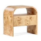 Rockwell Burl Wood Nightstand (22.5")