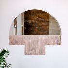 Candice Luter Duet Fringe Half Circle Wall Mirror