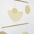 Circle &amp; Line Swivel Mobile, Brass