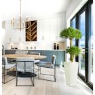 Faux Potted Bonsai Podocarpus Tree