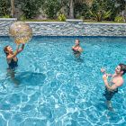 PoolCandy Inflatable Giant Glitter Beach Ball (20")