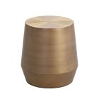 Hand-Hammered Aluminum Side Table (17.5")